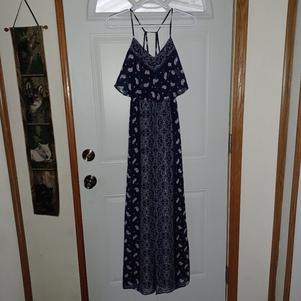 Princess Vera Wang Spaghetti Strap Empire Style Lined, Maxi Dress Whimsical XS